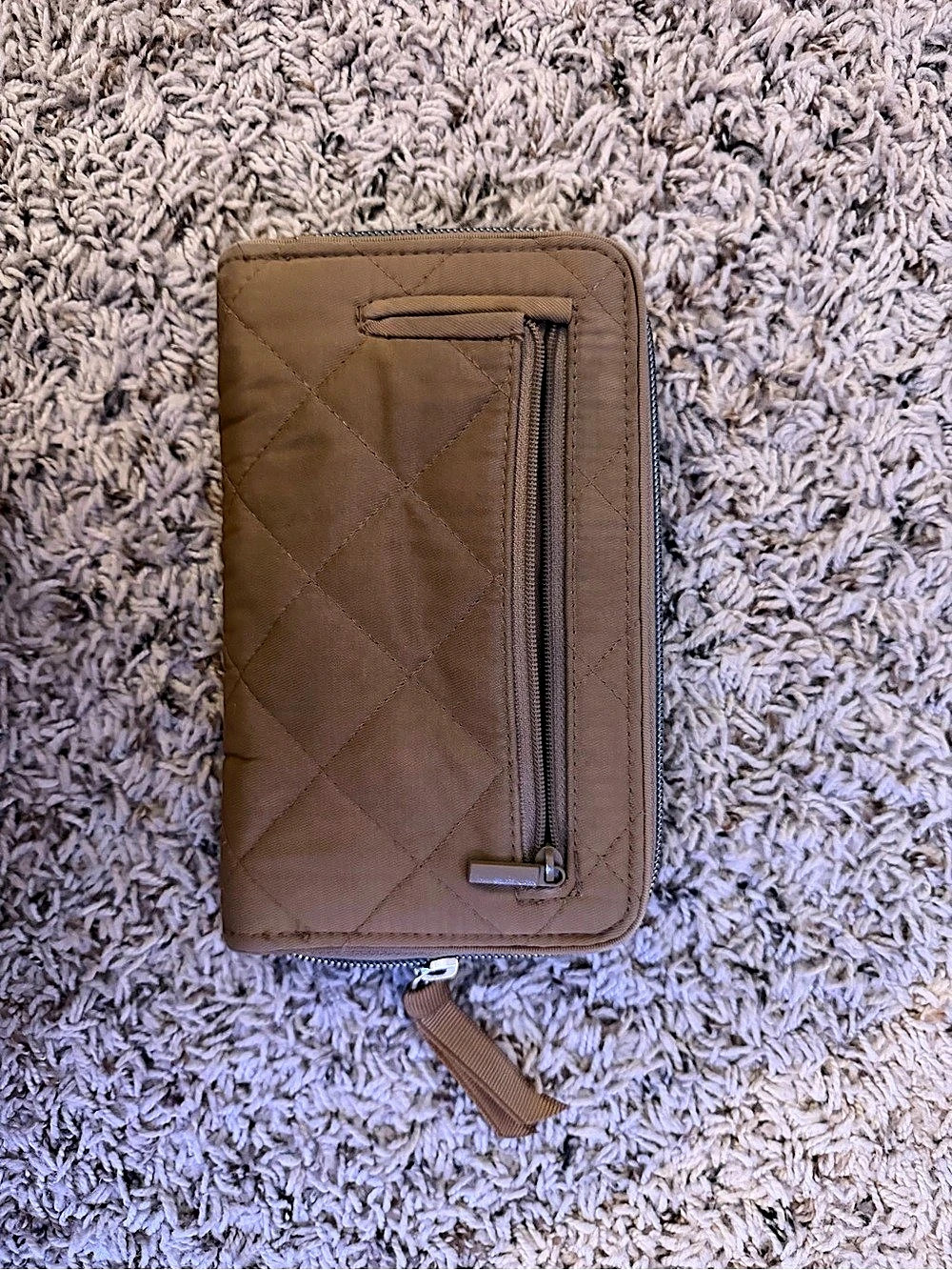 Vera Bradley Quilted Brown Wallet - Picture 3 of 5